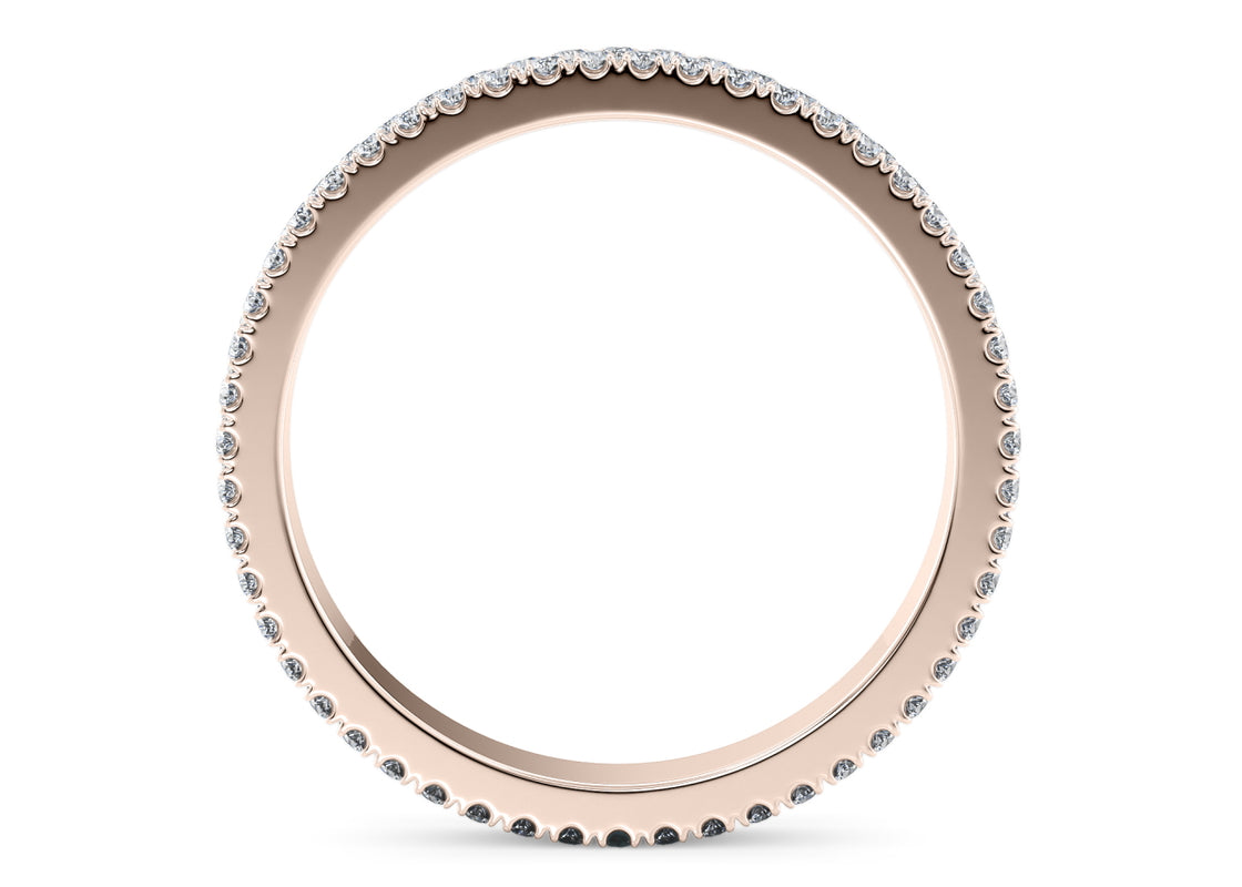 Grandessa Rose Gold 18k Full Set Eternity Ring