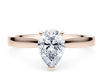 Contour Solitaire Rose Gold 18k Pear Engagement Ring