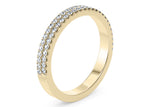 Grandessa Yellow Gold 18k Half Set Eternity Ring