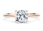 Iris Solitaire Rose Gold 18k Cushion Engagement Ring