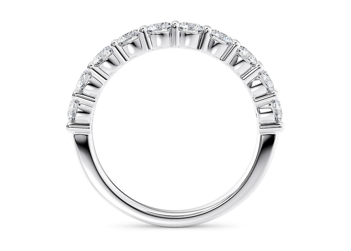 Mayfair Half Set White Gold 18k Lab Grown Eternity Ring