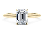 Hope Solitaire Yellow Gold 18k Emerald Engagement Ring