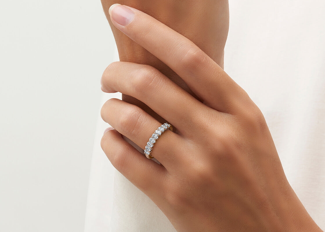 Regent Oval Rose Gold 18k Eternity Ring