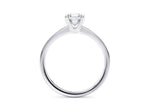1477 Classic Solitaire Platinum Asscher Engagement Ring