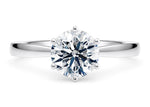 Grace Solitaire Platinum Round Engagement Ring