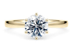 Grace Solitaire Yellow Gold 18k Round Engagement Ring