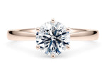 Grace Solitaire Rose Gold 18k Round Engagement Ring