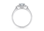 Hampstead Halo Platinum Cushion Engagement Ring