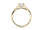 Hanover Solitaire Yellow Gold 18k Emerald Engagement Ring