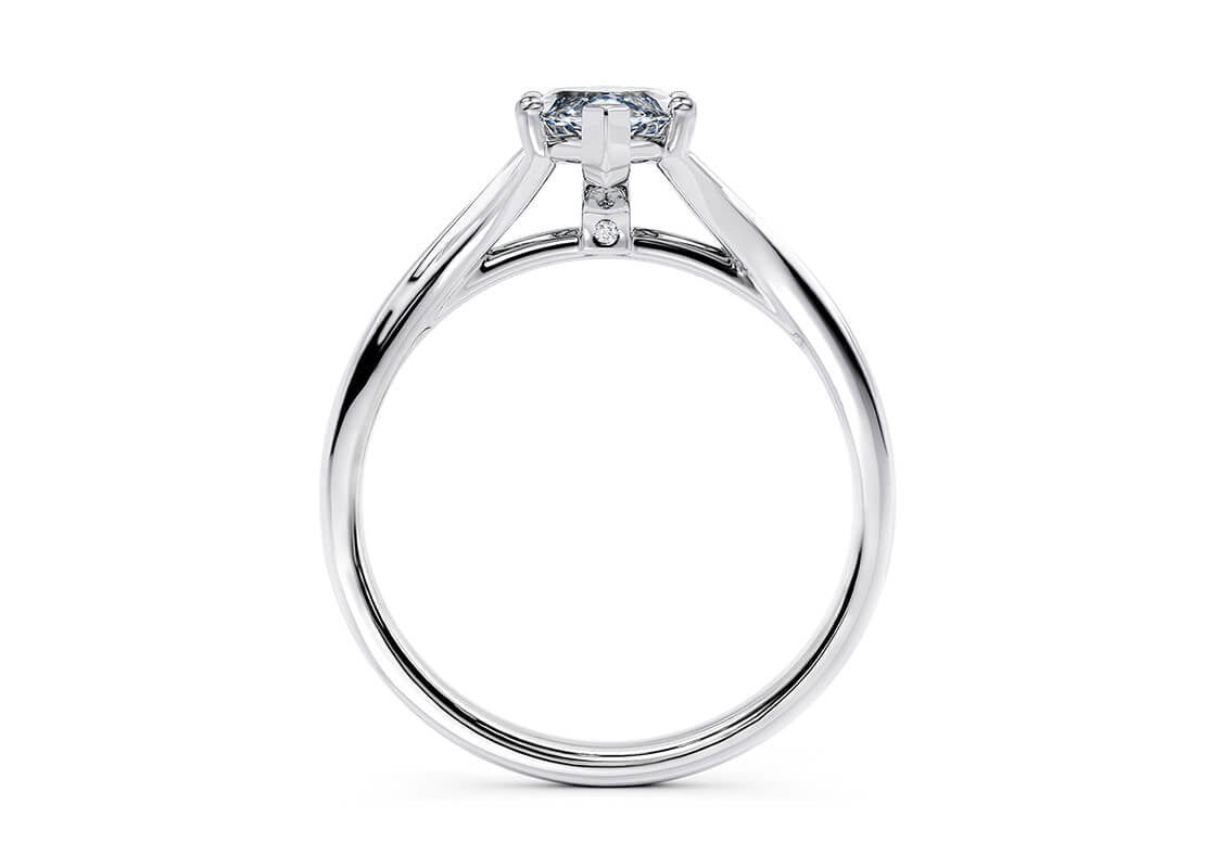 Hanover Solitaire White Gold 18k Marquise Engagement Ring