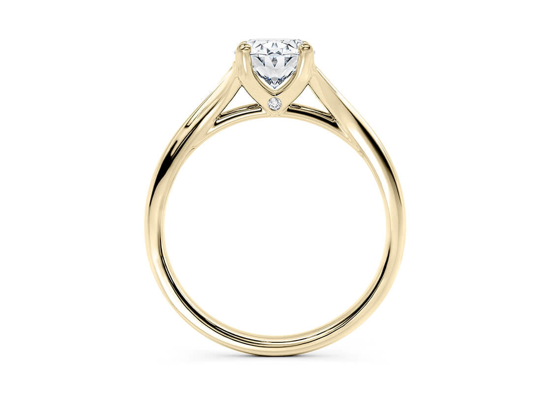 Hanover Solitaire Yellow Gold 18k Oval Engagement Ring
