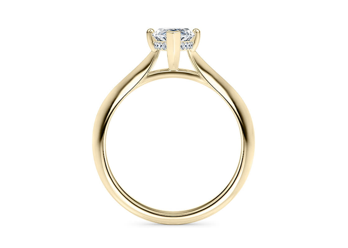 Hope Solitaire Yellow Gold 18k Marquise Engagement Ring
