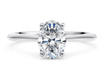 Hope Solitaire Platinum Oval Engagement Ring