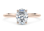 Hope Solitaire Rose Gold 18k Oval Engagement Ring