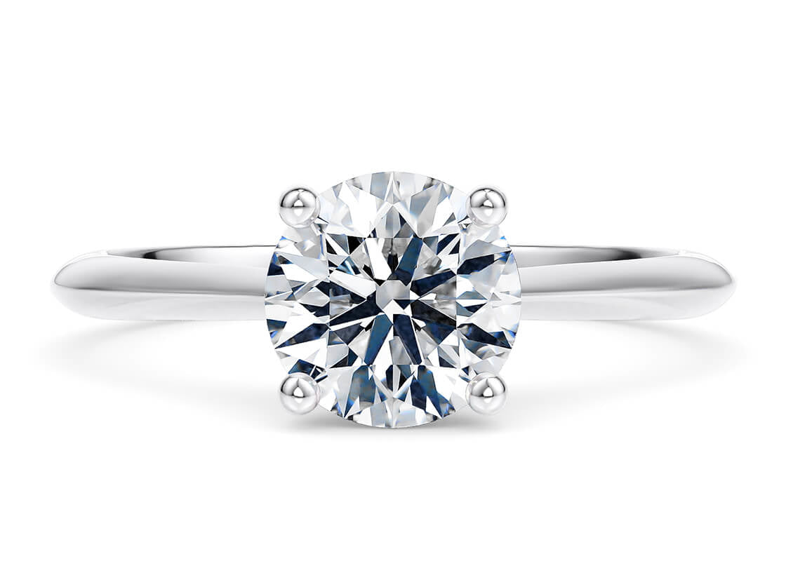 Hope Solitaire Platinum Round Engagement Ring