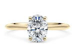 Hope Solitaire Yellow Gold 18k Oval Engagement Ring