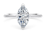 Iris Solitaire Platinum Marquise Engagement Ring