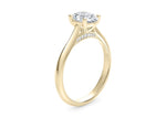 Iris Solitaire Yellow Gold 18k Oval Engagement Ring