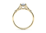 Jasmine Vintage Yellow Gold 18k Oval Engagement Ring