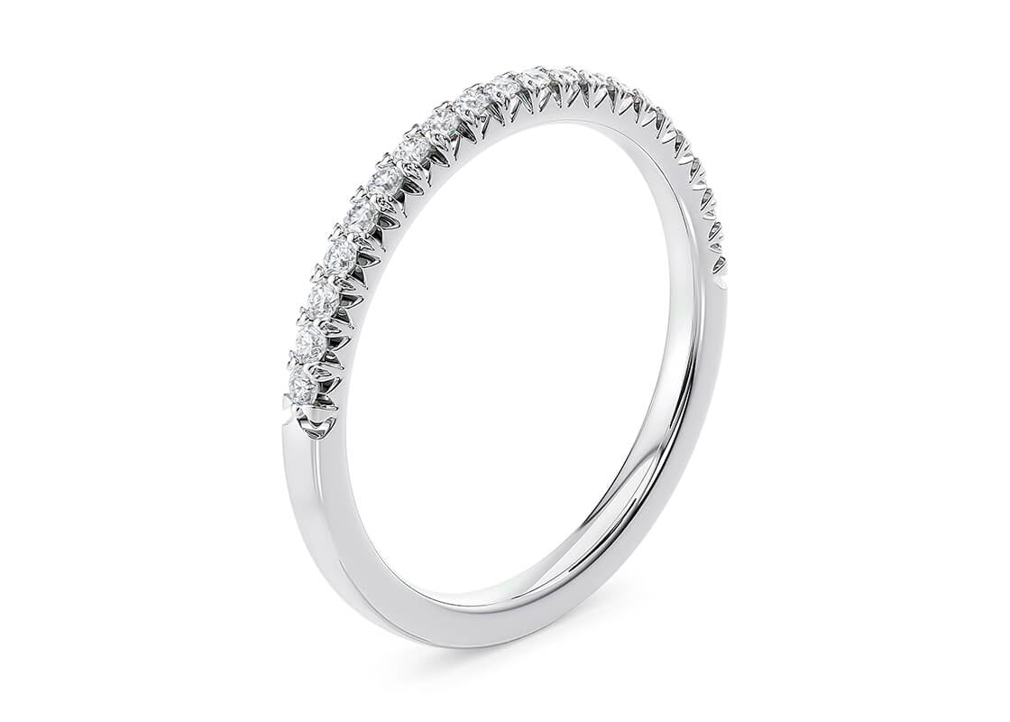 Kindrea White Gold 18k Half Set Eternity Ring