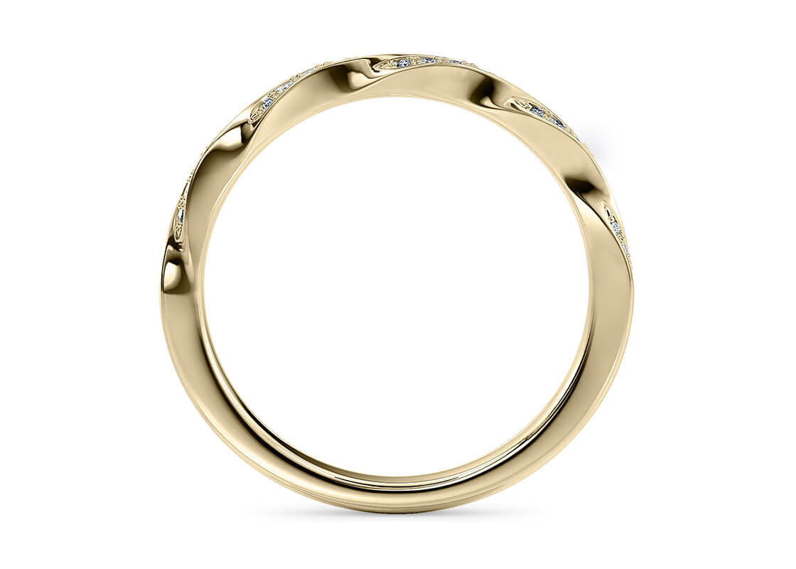 Marylebone Yellow Gold 18k Half Set Eternity Ring