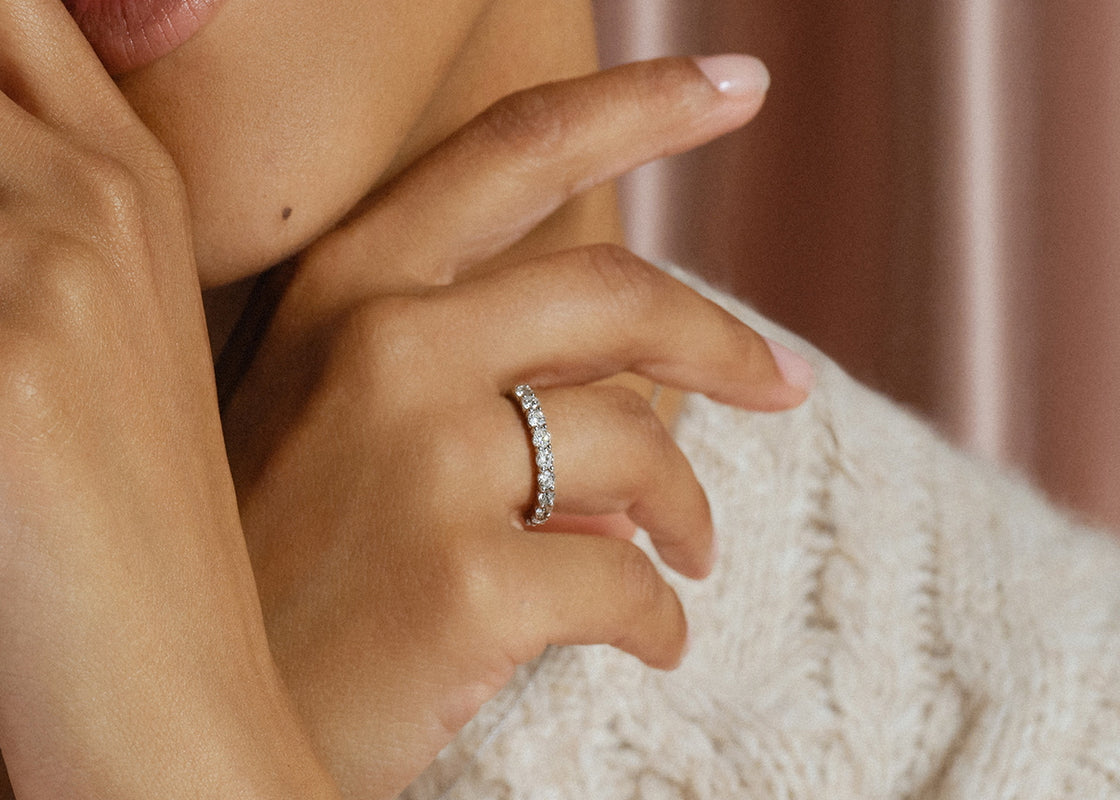 Mayfair Full Set Yellow Gold 18k Lab Grown Eternity Ring