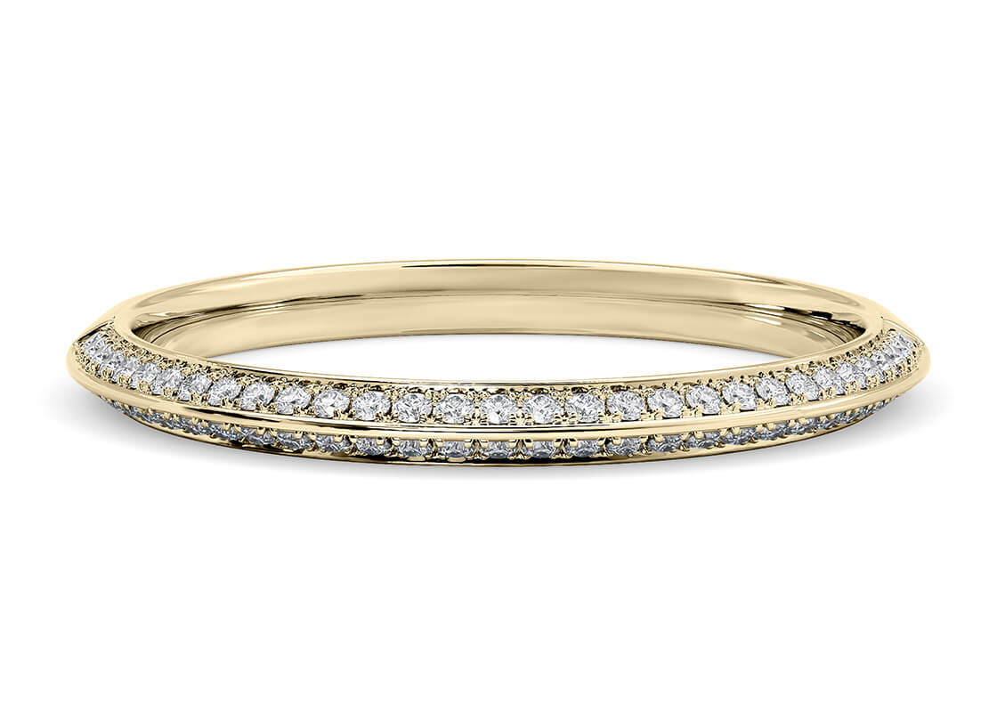 Olympia Yellow Gold 18k Half Set Eternity Ring