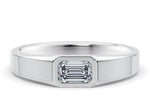 Olympus Emerald White Gold 18k Wedding Band