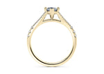 Oxford Diamond Band Yellow Gold 18k Marquise Engagement Ring