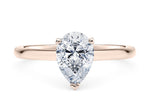 Paloma Solitaire Rose Gold 18k Pear Engagement Ring
