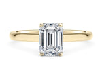 Paloma Solitaire Yellow Gold 18k Emerald Engagement Ring