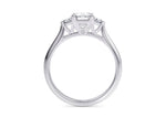 Paris Trilogy Platinum Emerald Engagement Ring