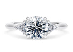 Paris Trilogy Platinum Round Engagement Ring