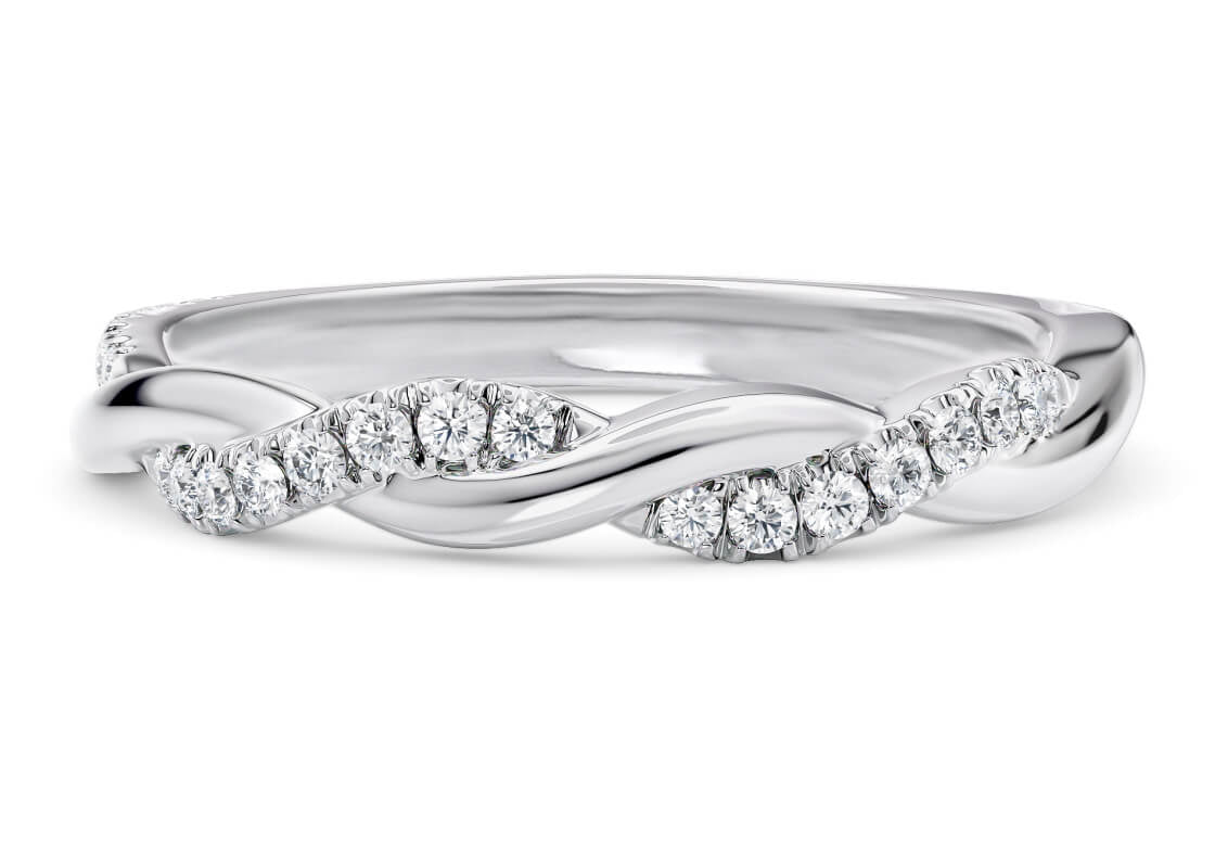 Pirouette White Gold 18k Eternity Ring