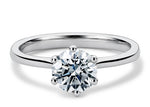 Principessa Solitaire Platinum Round Engagement Ring