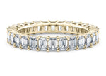 Regent Emerald Full Set Yellow Gold 18k Lab Grown Eternity Ring