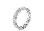 Regent Emerald Full Set White Gold 18k Lab Grown Eternity Ring