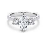 Roma Trilogy Platinum Marquise Engagement Ring