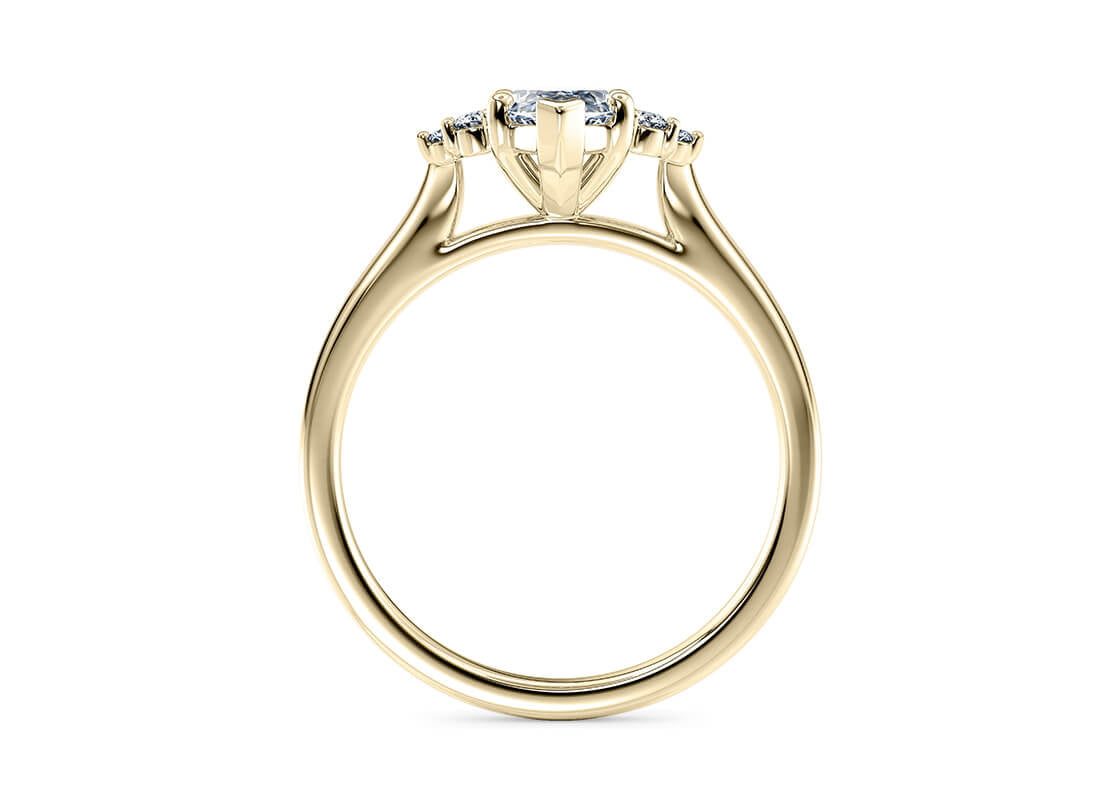 Rosa Vintage Yellow Gold 18k Marquise Engagement Ring