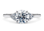 Rosa Vintage Platinum Round Engagement Ring