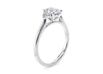 Rosa Vintage Platinum Oval Engagement Ring