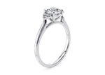 Rosa Vintage Platinum Round Engagement Ring
