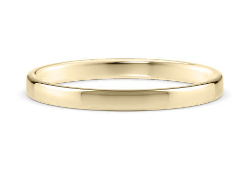 Soft Court Yellow Gold 18k Wedding Band
