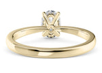 Starlight Solitaire Yellow Gold 18k Oval Engagement Ring