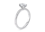 Starlight Solitaire Platinum Oval Engagement Ring