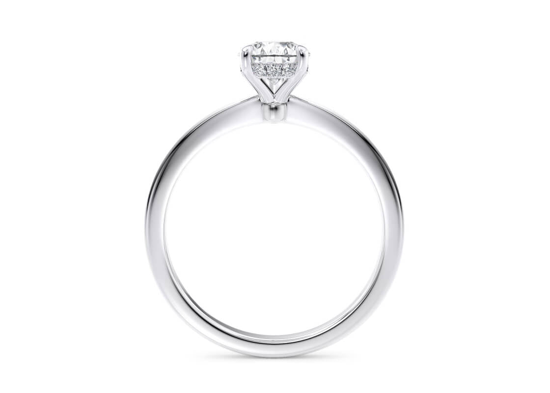 Starlight Solitaire Platinum Pear Engagement Ring