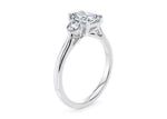 Valencia Trilogy Platinum Radiant Engagement Ring