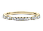 Vogue Lab Grown Yellow Gold 18k Half Set Eternity Ring