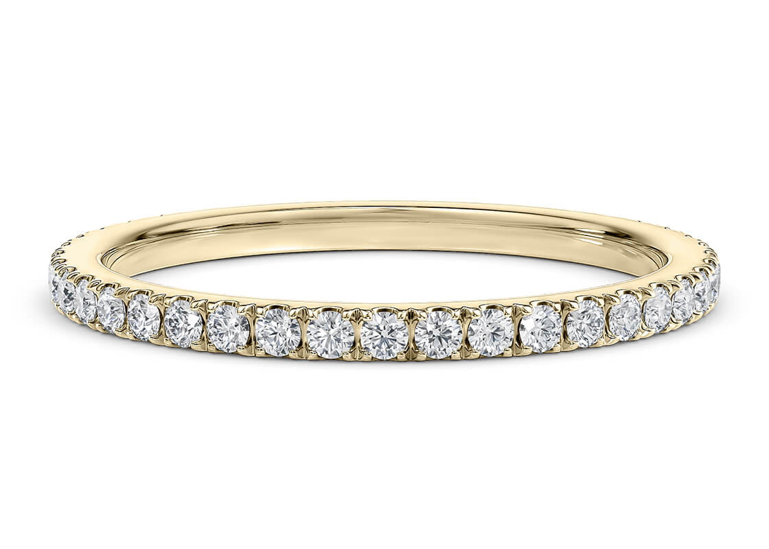Vogue Lab Grown Yellow Gold 18k Full Set Eternity Ring