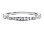 Vogue White Gold 18k Half Set Eternity Ring
